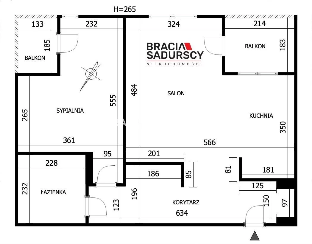2 pokoje, mieszkanie 56,19 m², piętro 2, oferta nr , BS2-MS-307400-6, Kraków, Swoszowice, Kliny, Borkowska