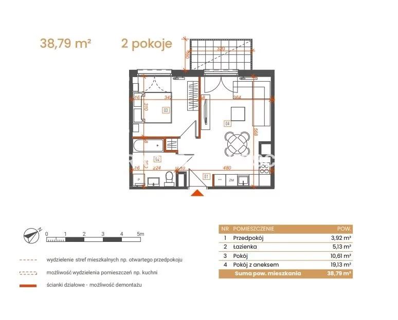 2 pokoje, mieszkanie 38,79 m², piętro 7, oferta nr , BS2-MS-309075-5, Katowice, Ceglana