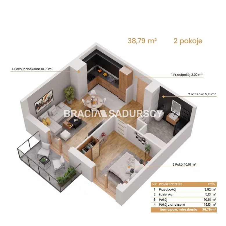 2 pokoje, mieszkanie 38,79 m², piętro 7, oferta nr , BS2-MS-309075-5, Katowice, Ceglana