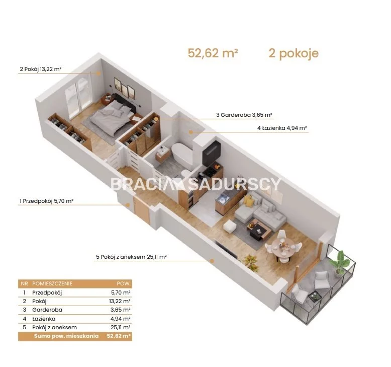 2 pokoje, mieszkanie 52,62 m², piętro 1, oferta nr , BS2-MS-309156-6, Katowice, Ceglana