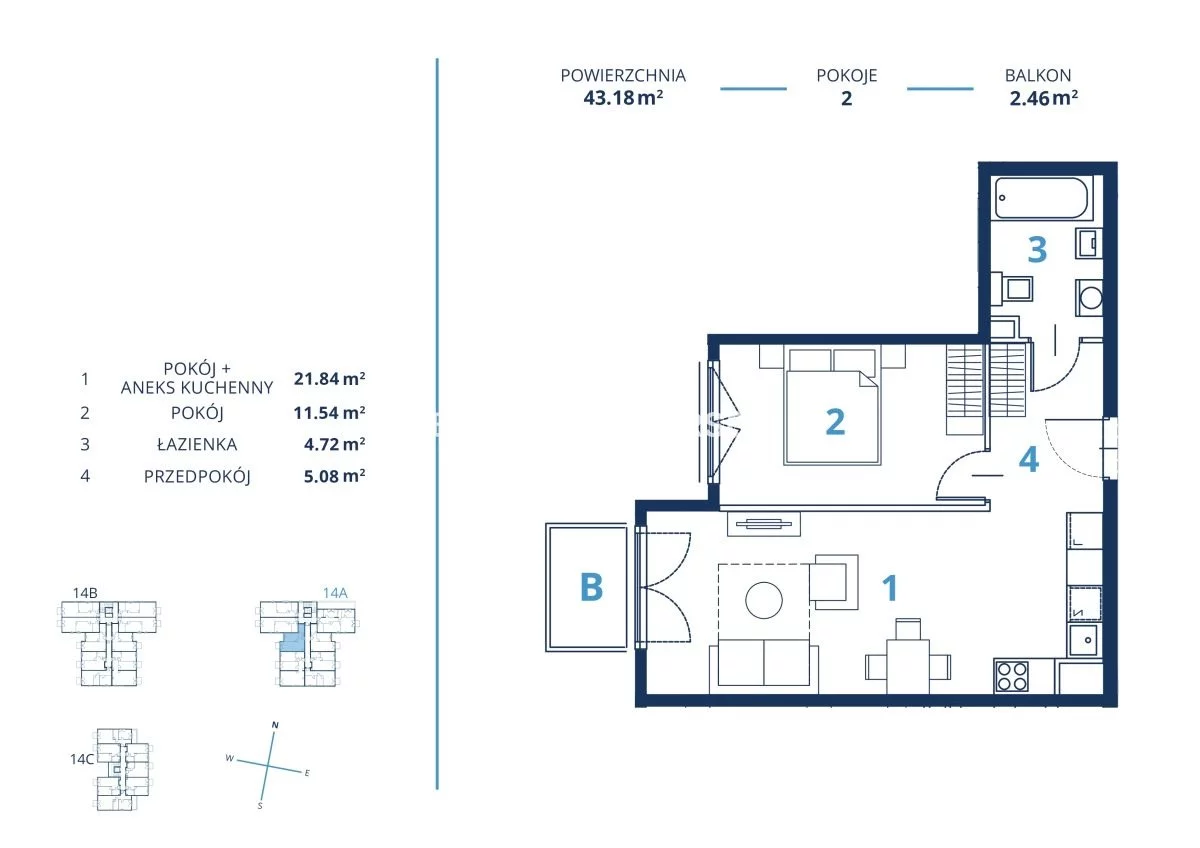 2 pokoje, mieszkanie 43,18 m², piętro 3, oferta nr , BS2-MS-300795-29, Kraków, Dębniki, Ruczaj, Czerwone Maki