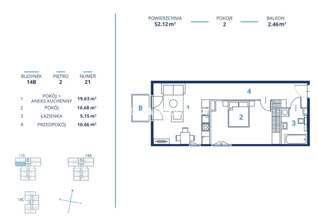 2 pokoje, mieszkanie 52,12 m², piętro 2, oferta nr , BS2-MS-300822-30, Kraków, Dębniki, Ruczaj, Czerwone Maki