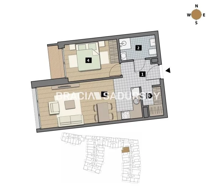 2 pokoje, mieszkanie 39,00 m², piętro 1, oferta nr , BS2-MS-311920-1, Kraków, Krowodrza, Łobzów, Czyżewskiego
