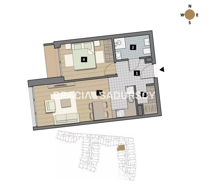 2 pokoje, mieszkanie 39,00 m², piętro 4, oferta nr , BS2-MS-311925-1, Kraków, Krowodrza, Łobzów, Czyżewskiego