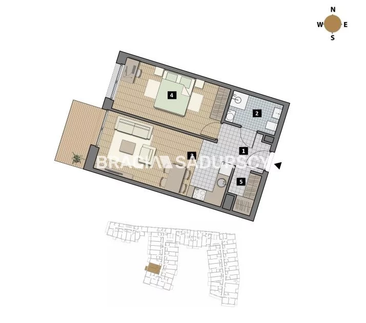 2 pokoje, mieszkanie 39,00 m², piętro 3, oferta nr , BS2-MS-311933-1, Kraków, Krowodrza, Łobzów, Czyżewskiego