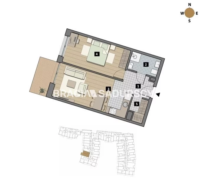 2 pokoje, mieszkanie 39,00 m², parter, oferta nr , BS2-MS-311929-1, Kraków, Krowodrza, Łobzów, Czyżewskiego