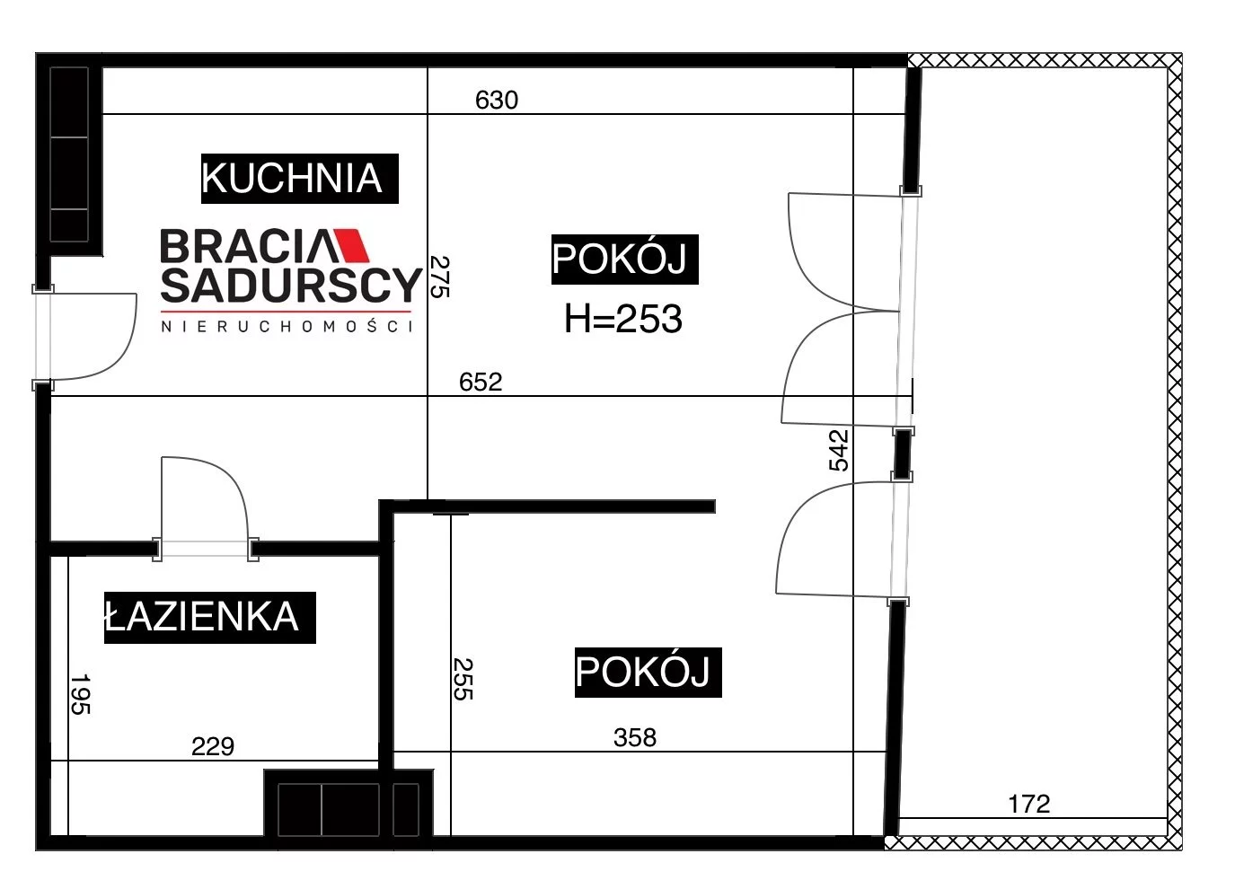 2 pokoje, mieszkanie 32,20 m², piętro 4, oferta nr , BS1-MS-310947-5, Kraków, Dębniki, Osiedle Podwawelskie, Dworska