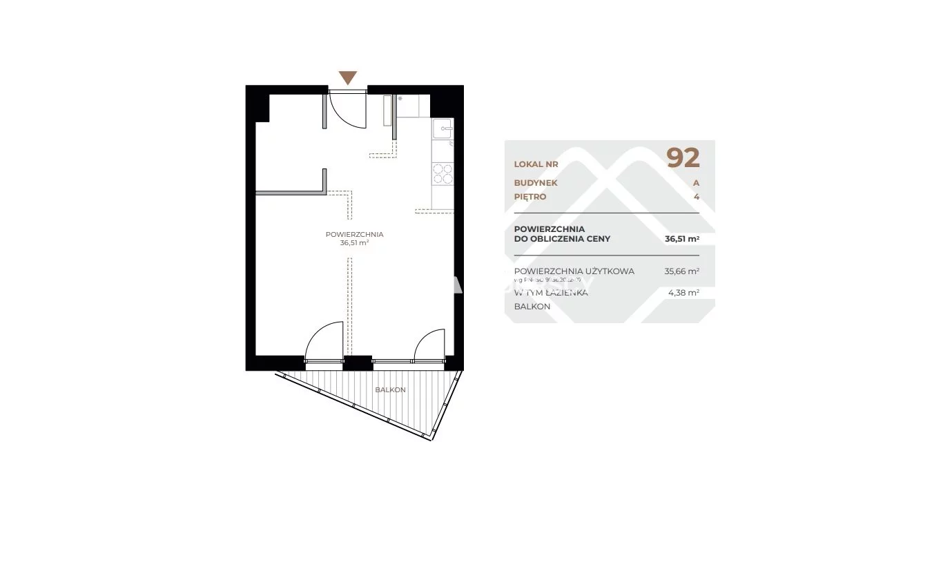 2 pokoje, mieszkanie 36,51 m², piętro 4, oferta nr , BS2-MS-311584, Kraków, Grzegórzki, Fabryczna