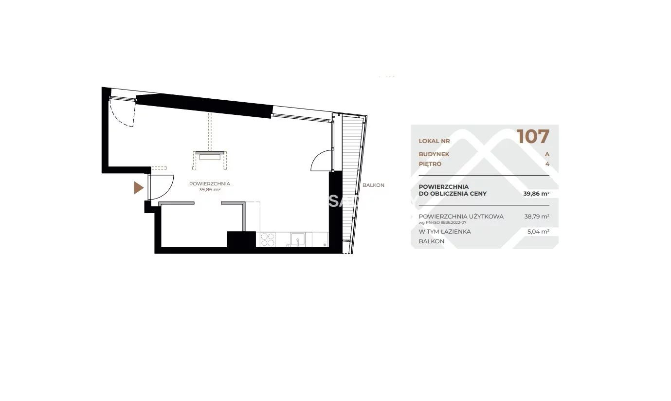 2 pokoje, mieszkanie 39,86 m², piętro 4, oferta nr , BS2-MS-311598, Kraków, Grzegórzki, Fabryczna