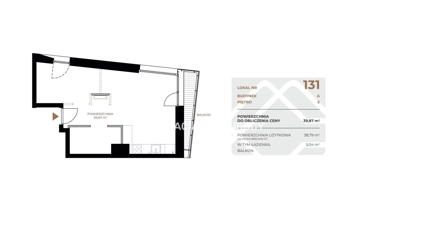 2 pokoje, mieszkanie 39,87 m², piętro 5, oferta nr , BS2-MS-311608, Kraków, Grzegórzki, Fabryczna