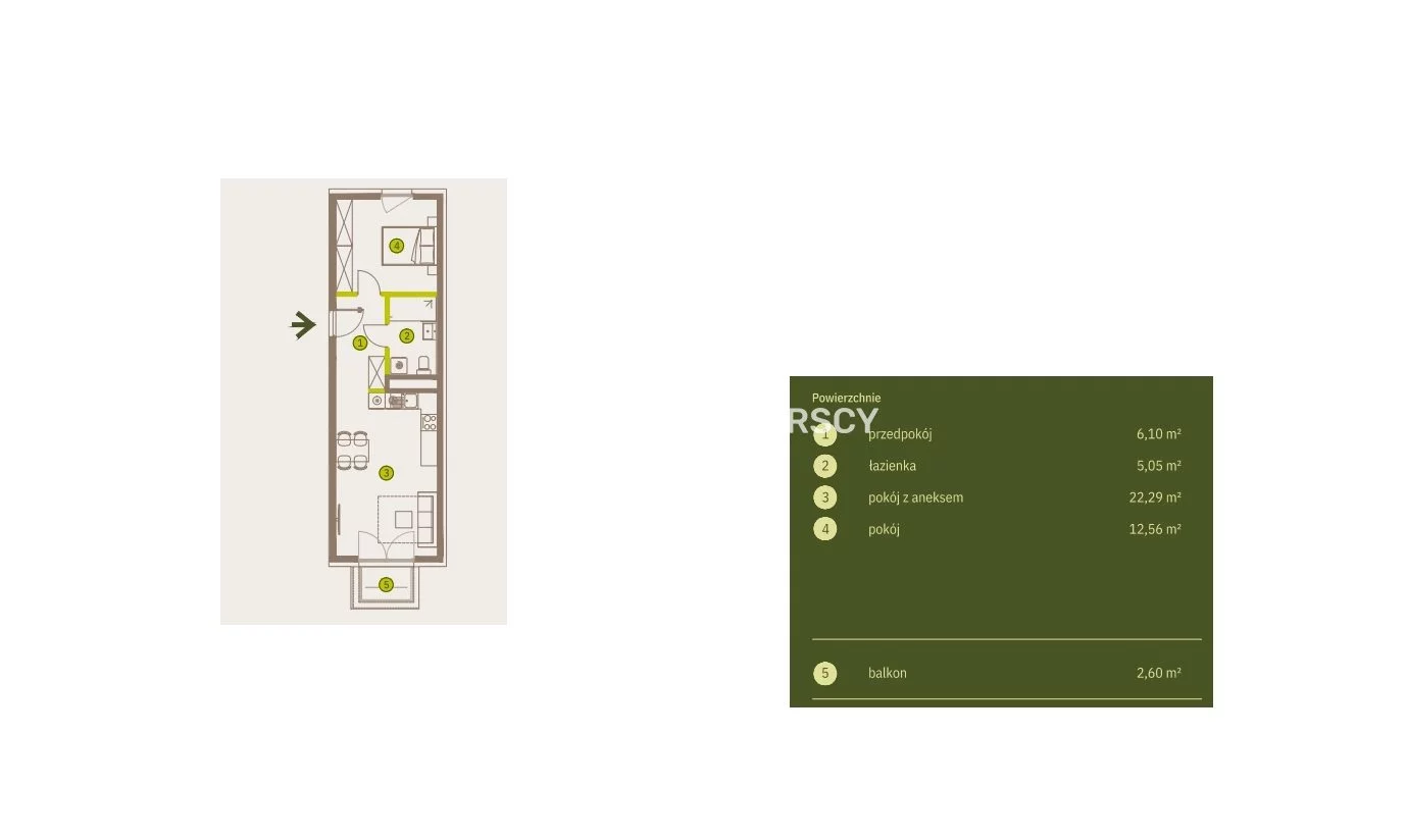 2 pokoje, mieszkanie 46,00 m², piętro 2, oferta nr , BS2-MS-311685-4, Kraków, Prądnik Biały, Imbramowska