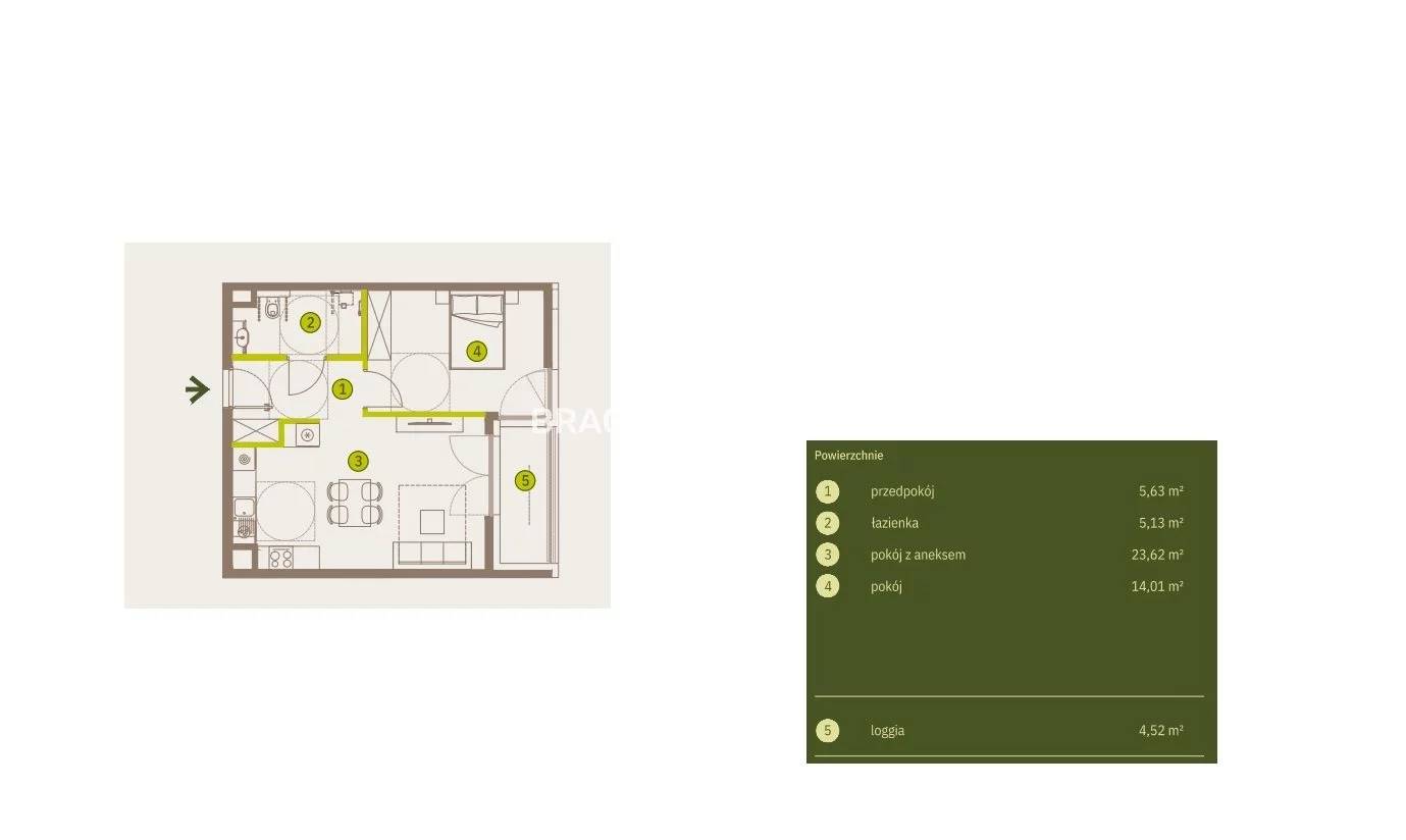 2 pokoje, mieszkanie 65,62 m², piętro 1, oferta nr , BS2-MS-311740-4, Kraków, Prądnik Biały, Imbramowska