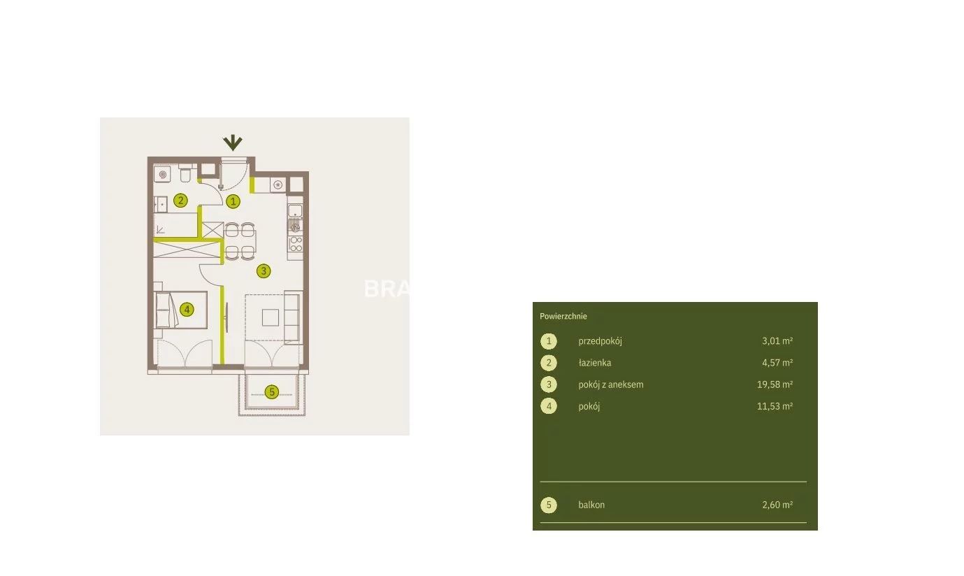 2 pokoje, mieszkanie 38,69 m², piętro 6, oferta nr , BS2-MS-311727-5, Kraków, Prądnik Biały, Imbramowska