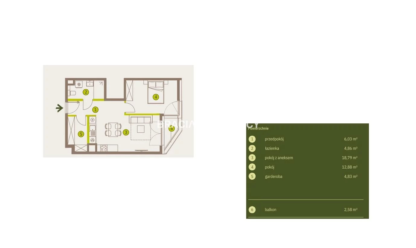 2 pokoje, mieszkanie 47,39 m², piętro 3, oferta nr , BS2-MS-311840-5, Kraków, Prądnik Biały, Imbramowska
