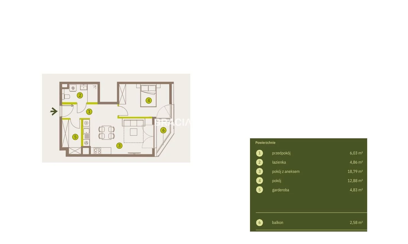 2 pokoje, mieszkanie 47,39 m², piętro 7, oferta nr , BS2-MS-311944-5, Kraków, Prądnik Biały, Imbramowska