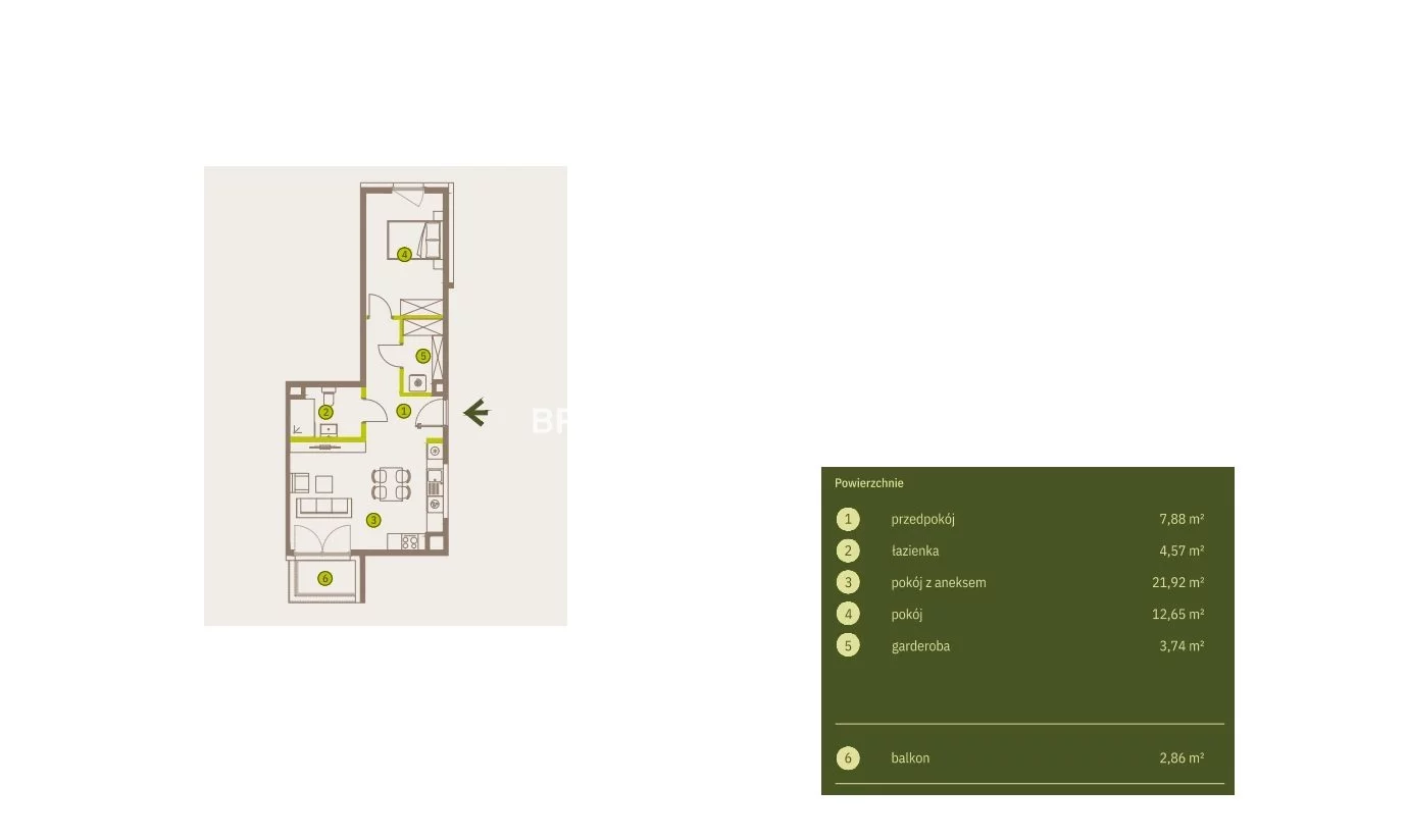 2 pokoje, mieszkanie 50,76 m², piętro 7, oferta nr , BS2-MS-311997-5, Kraków, Prądnik Biały, Imbramowska