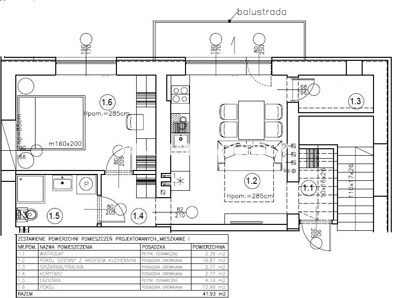 2 pokoje, mieszkanie 42,00 m², piętro 1, oferta nr , BS5-MS-311816-4, Kalwaria Zebrzydowska, Jagiellońska