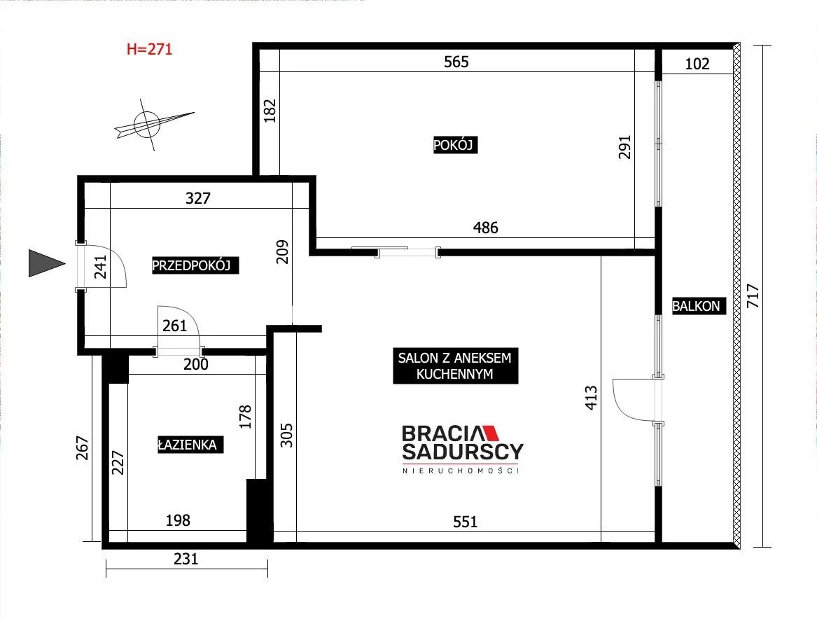 2 pokoje, mieszkanie 52,00 m², piętro 5, oferta nr , BS2-MS-312260, Kraków, Bronowice, Juliusza Lea