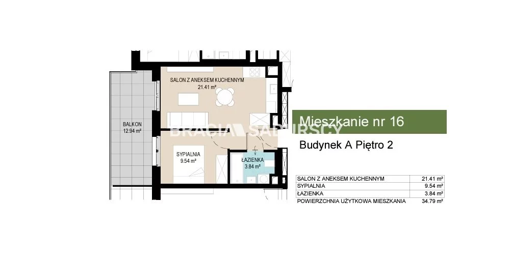 2 pokoje, mieszkanie 34,79 m², piętro 2, oferta nr , BS2-MS-306626-10, Kraków, Wzgórza Krzesławickie, Kantrowicka