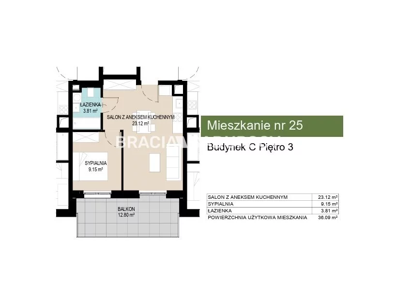 2 pokoje, mieszkanie 36,09 m², piętro 3, oferta nr , BS2-MS-306880-10, Kraków, Wzgórza Krzesławickie, Kantrowicka