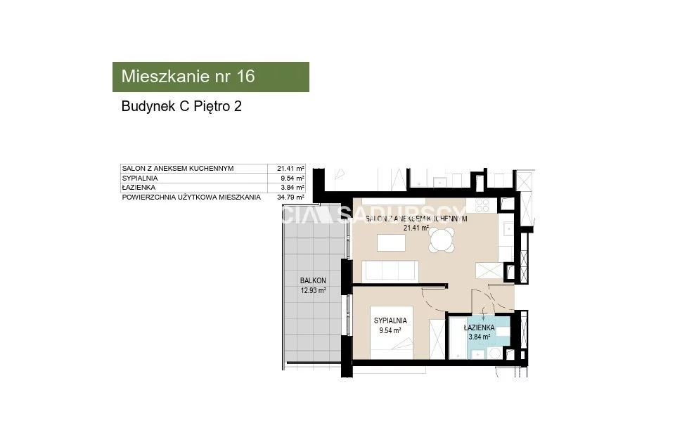 2 pokoje, mieszkanie 34,79 m², piętro 2, oferta nr , BS2-MS-306870-11, Kraków, Wzgórza Krzesławickie, Kantrowicka