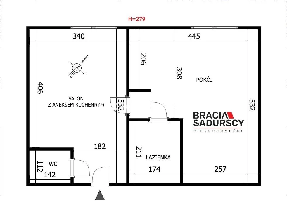 2 pokoje, mieszkanie 41,97 m², parter, oferta nr , BS3-MS-310331-1, Kraków, Stare Miasto, Stare Miasto, Kątowa