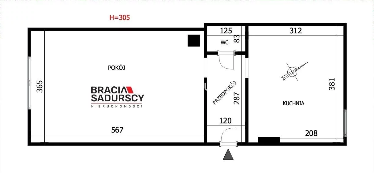 2 pokoje, mieszkanie 38,93 m², parter, oferta nr , BS3-MS-310294-2, Kraków, Stare Miasto, Stare Miasto, Kątowa