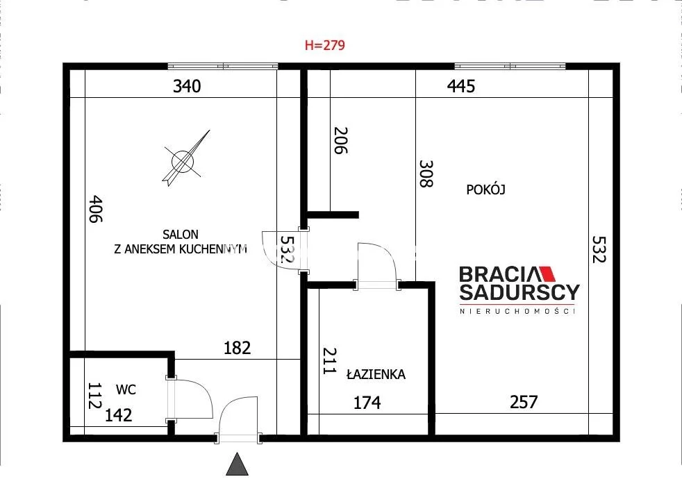 2 pokoje, mieszkanie 41,97 m², parter, oferta nr , BS3-MS-312507-1, Kraków, Stare Miasto, Stare Miasto, Kątowa
