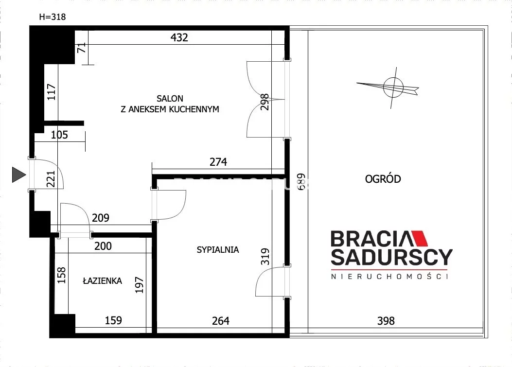 2 pokoje, mieszkanie 32,10 m², parter, oferta nr , BS3-MS-305778, Kraków, Podgórze, Zabłocie, Klimeckiego