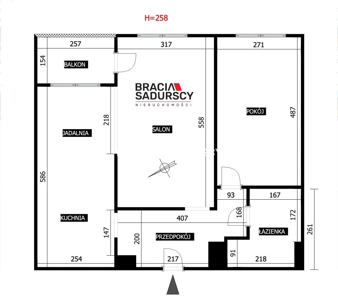2 pokoje, mieszkanie 58,70 m², piętro 1, oferta nr , BS1-MS-311869-1, Kraków, Dębniki, Ruczaj, Kobierzyńska