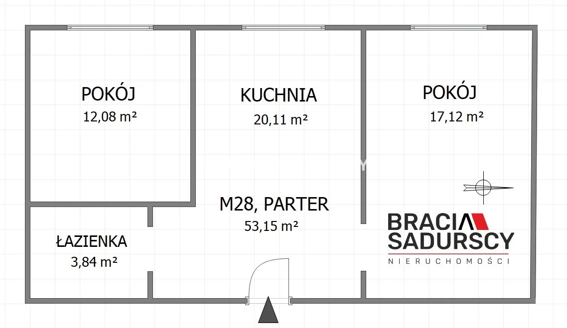 Mieszkanie na sprzedaż, 53,15 m², 2 pokoje, 2 piętro, oferta nr BS5-MS-298137-39