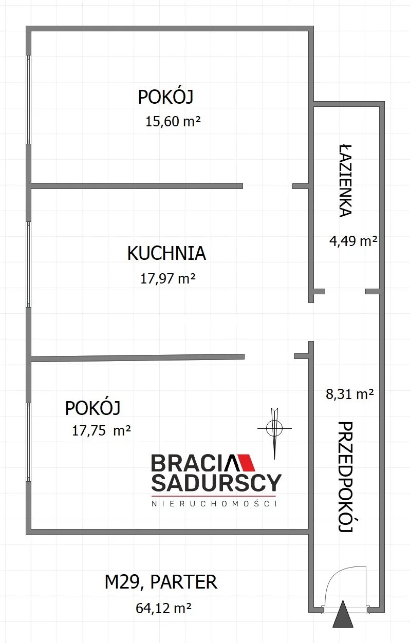 2 pokoje, mieszkanie 64,12 m², piętro 1, oferta nr , BS5-MS-298142-67, Chrzanów, Kolonia Stella
