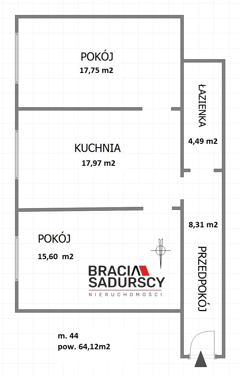 2 pokoje, mieszkanie 64,12 m², piętro 3, oferta nr , BS5-MS-298152-67, Chrzanów, Kolonia Stella