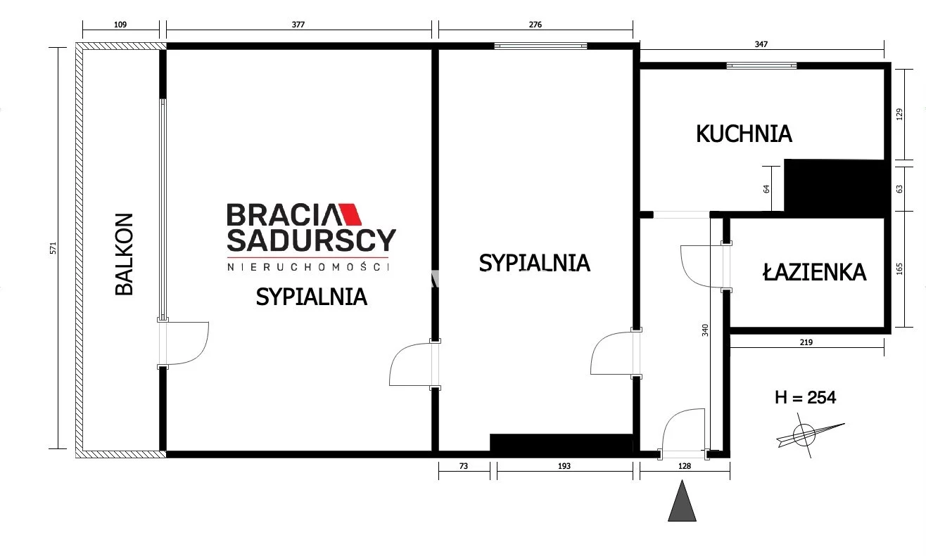 2 pokoje, mieszkanie 57,54 m², piętro 3, oferta nr , BS5-MS-310723-5, Kraków, Mistrzejowice, Nowa Huta, os. Kolorowe