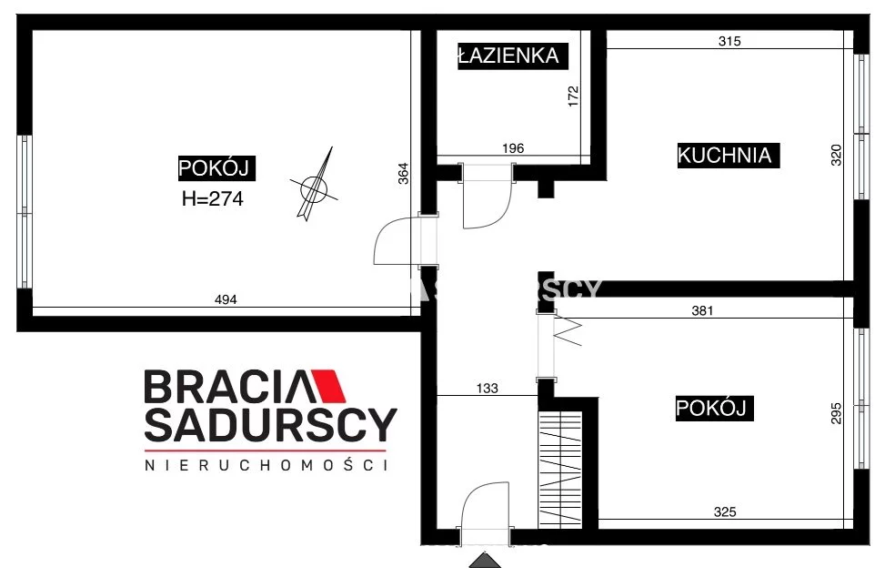 2 pokoje, mieszkanie 48,00 m², piętro 3, oferta nr , BS5-MS-312256, Kraków, Mistrzejowice, Nowa Huta