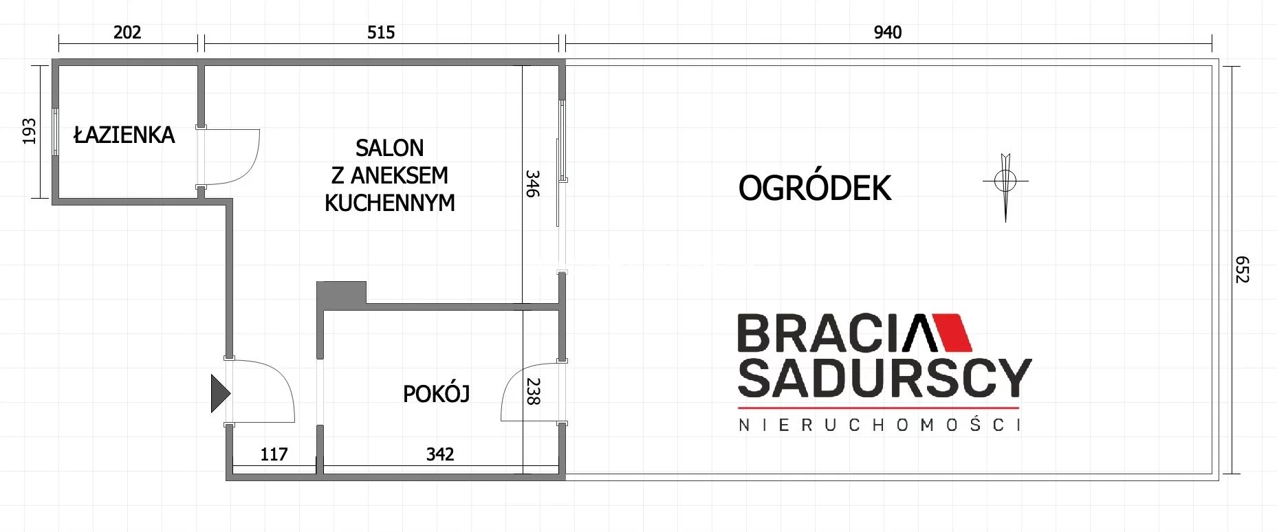 2 pokoje, apartament 32,04 m², parter, oferta nr , BS4-MS-309670-5, Mogilany, Krakowska