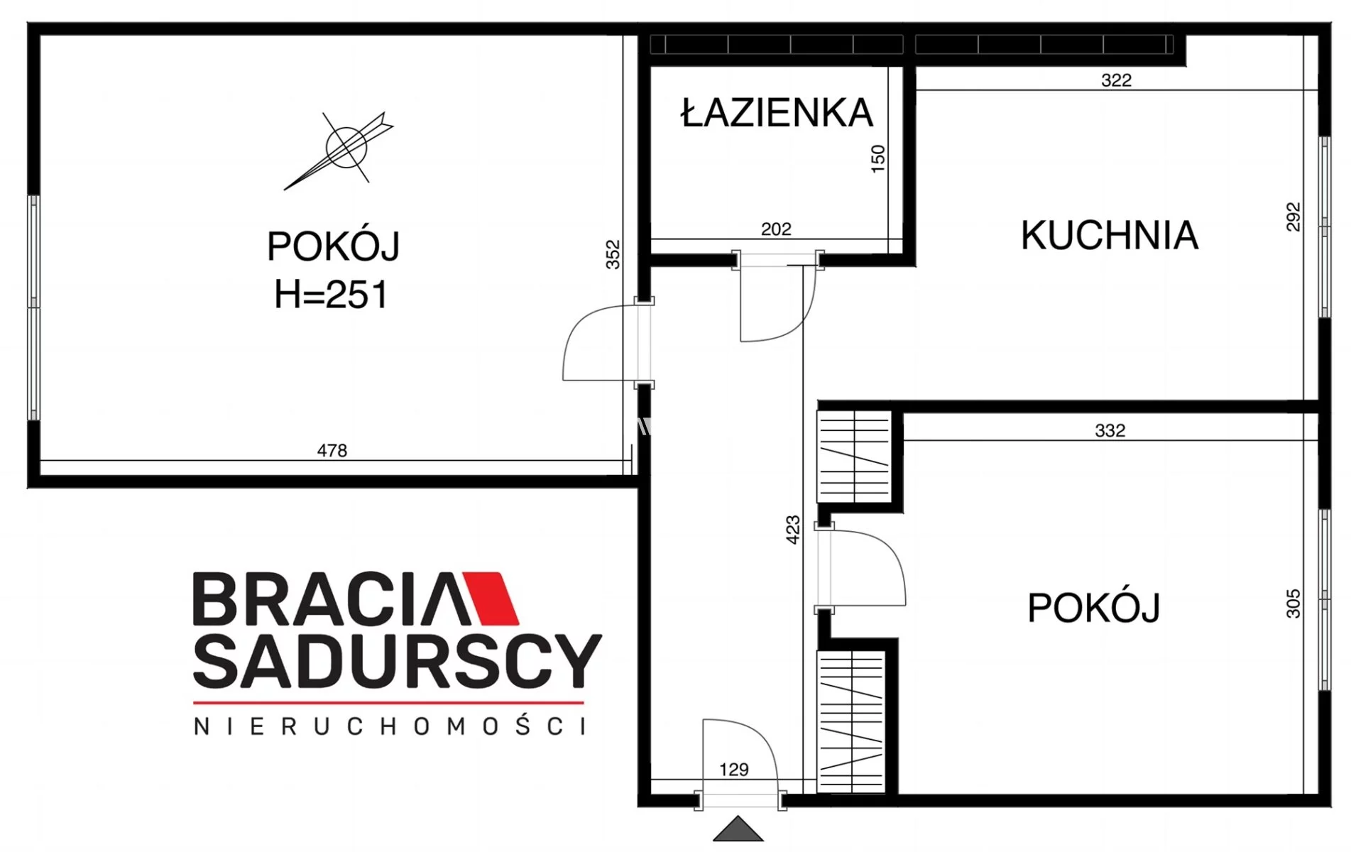 2 pokoje, mieszkanie 48,00 m², piętro 2, oferta nr , BS2-MS-310743-1, Skawina, Kraszewskiego