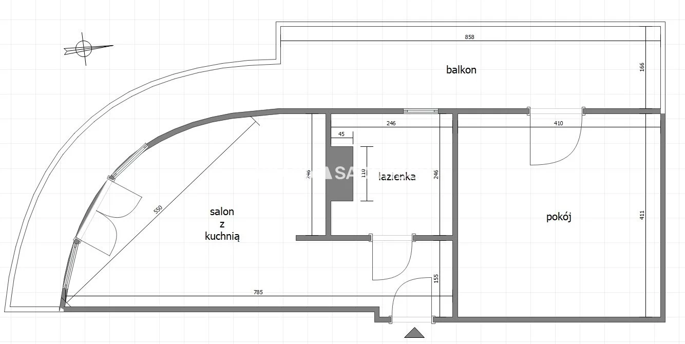 2 pokoje, mieszkanie 44,00 m², piętro 9, oferta nr , BS2-MS-259967-39, Kraków, Krowodrza, Krowoderskich Zuchów