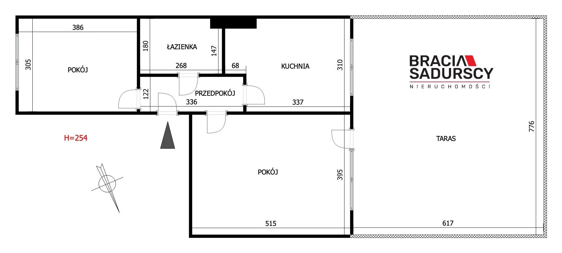 2 pokoje, mieszkanie 51,40 m², parter, oferta nr , BS1-MS-311506-10, Kraków, Bieżanów-Prokocim, Malachitowa