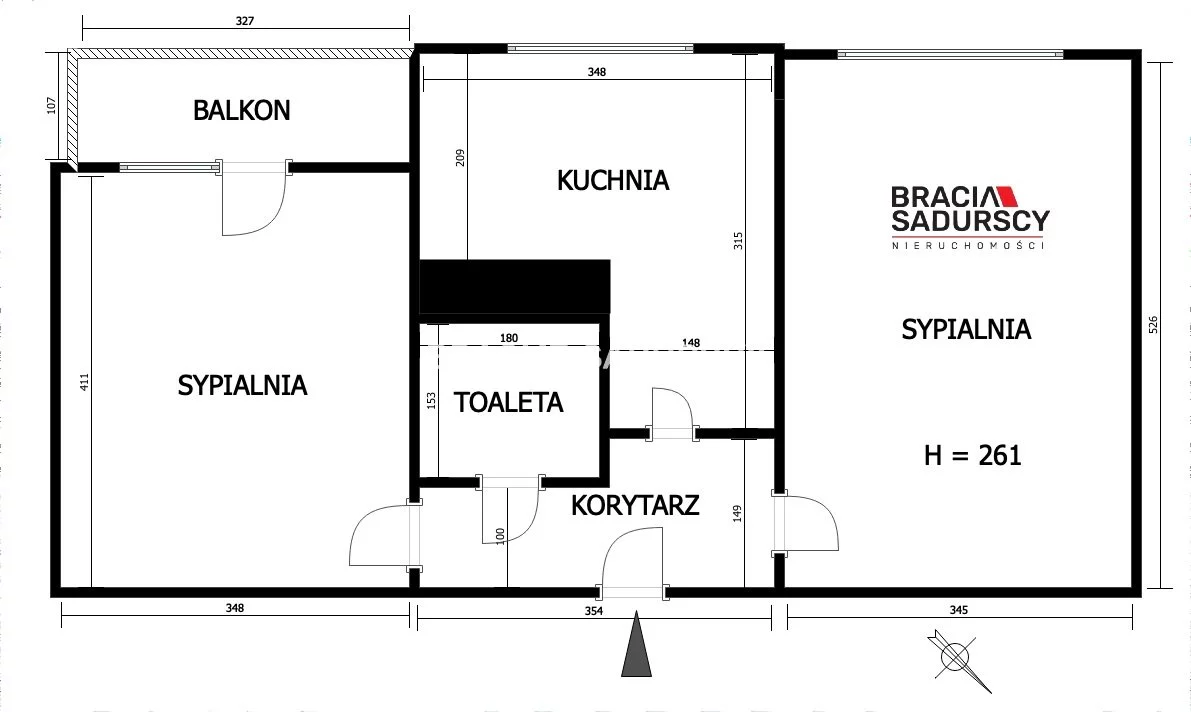 2 pokoje, mieszkanie 48,88 m², piętro 4, oferta nr , BS4-MS-310102-27, Kraków, Prądnik Czerwony, Młyńska