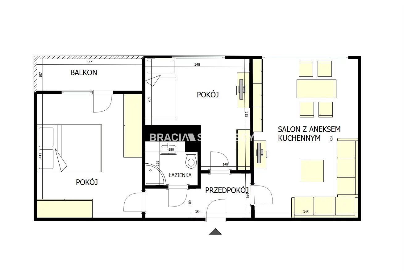 2 pokoje, apartament 48,88 m², piętro 4, oferta nr , BS4-MS-310492-27, Kraków, Prądnik Czerwony, Młyńska