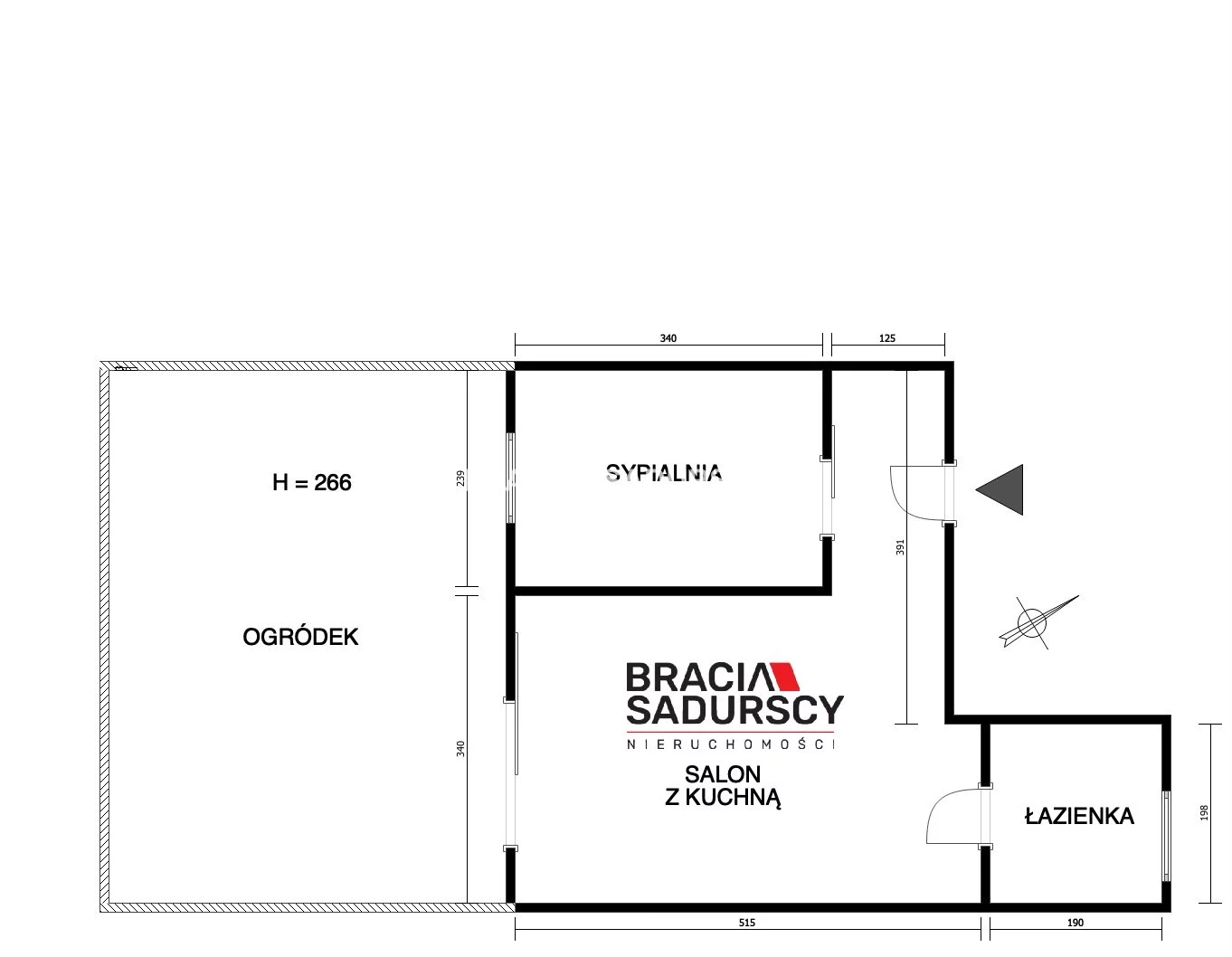 2 pokoje, apartament 32,02 m², parter, oferta nr , BS2-MS-311296-1, Mogilany