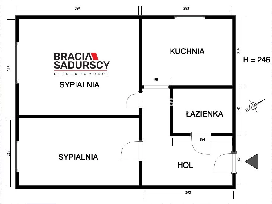 2 pokoje, mieszkanie 37,12 m², piętro 4, oferta nr , BS5-MS-311092-3, Kraków, Bieńczyce, os. Na Lotnisku