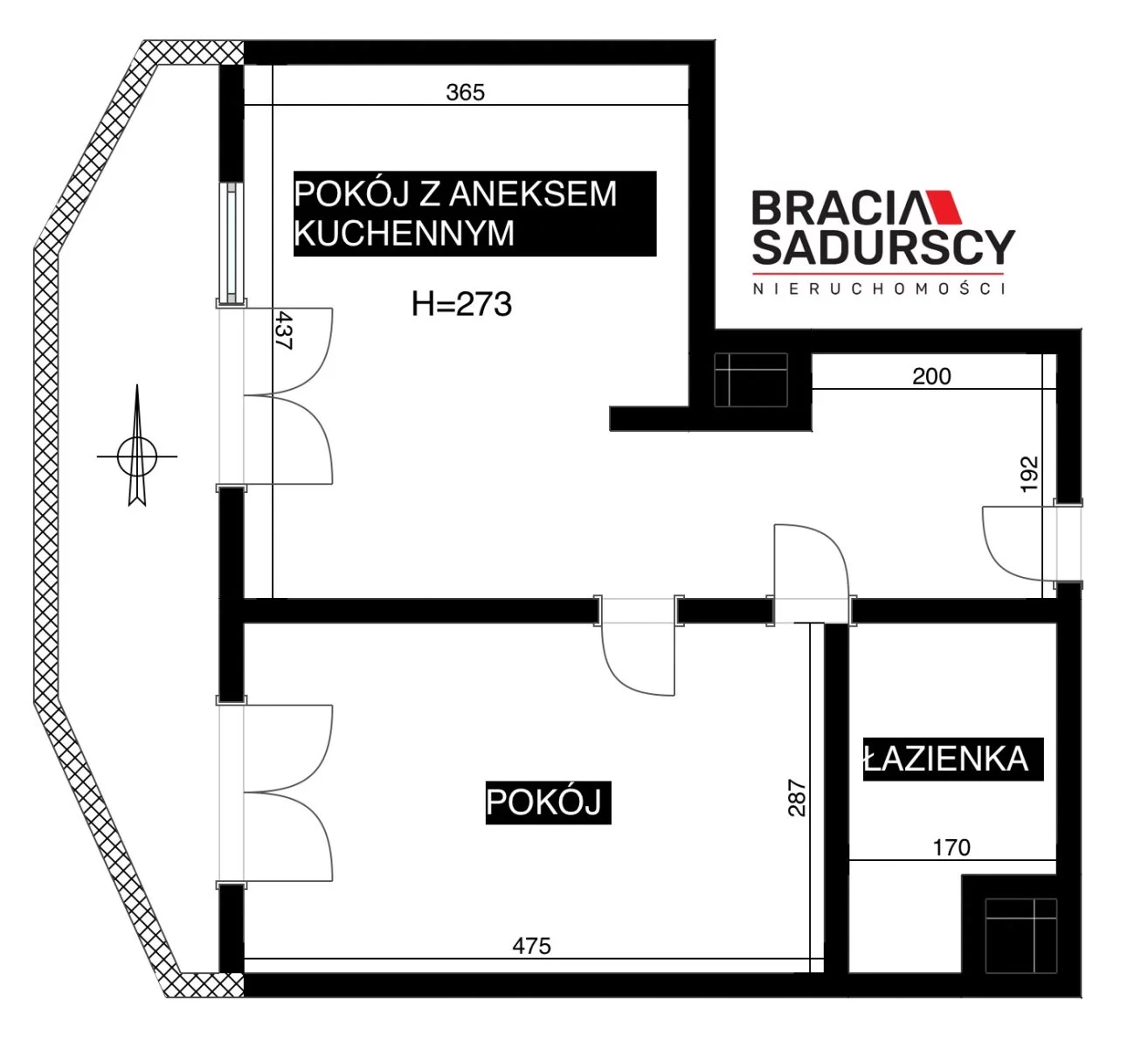 2 pokoje, mieszkanie 40,00 m², piętro 1, oferta nr , BS1-MS-311750-1, Kraków, Bronowice, Bronowice Małe, Naukowców