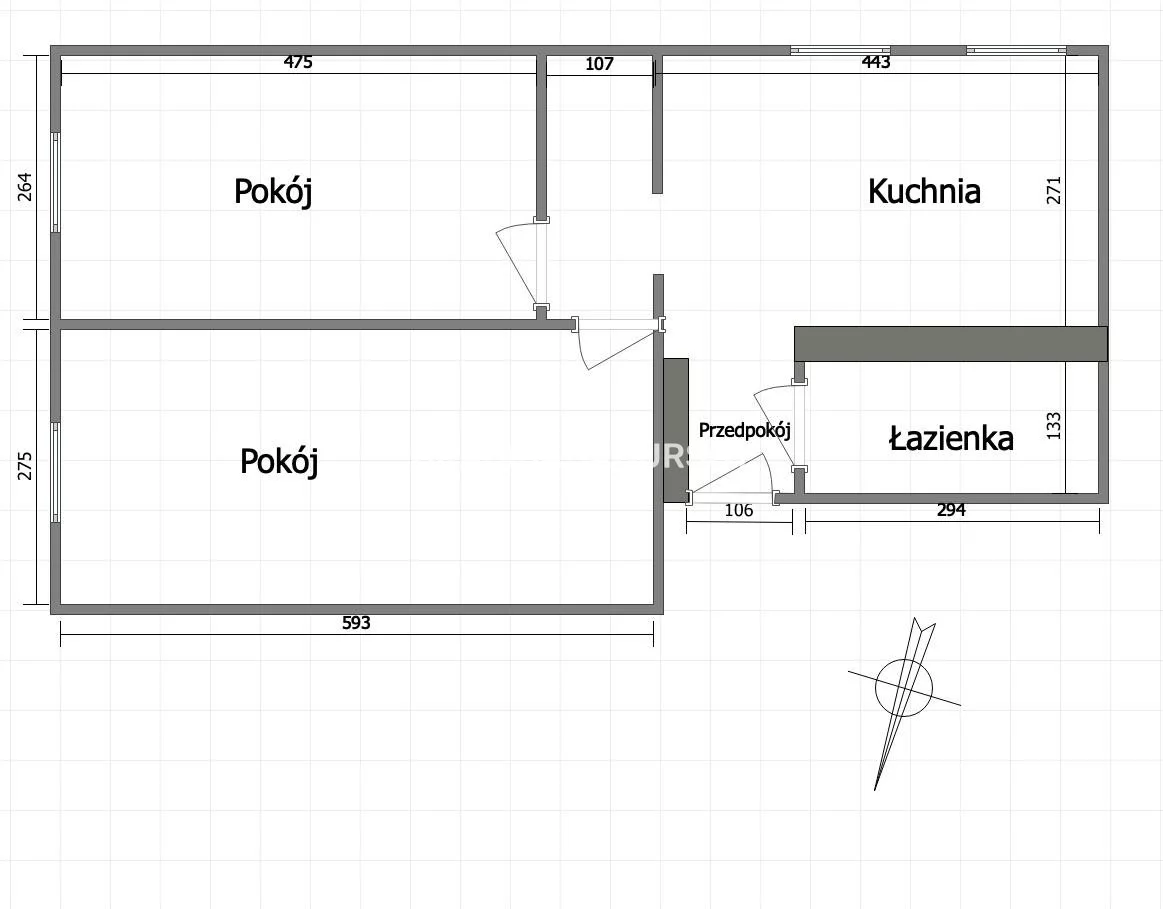 2 pokoje, mieszkanie 48,18 m², piętro 2, oferta nr , BS1-MS-309501-63, Kraków, Stare Miasto, Stare Miasto, Nowa
