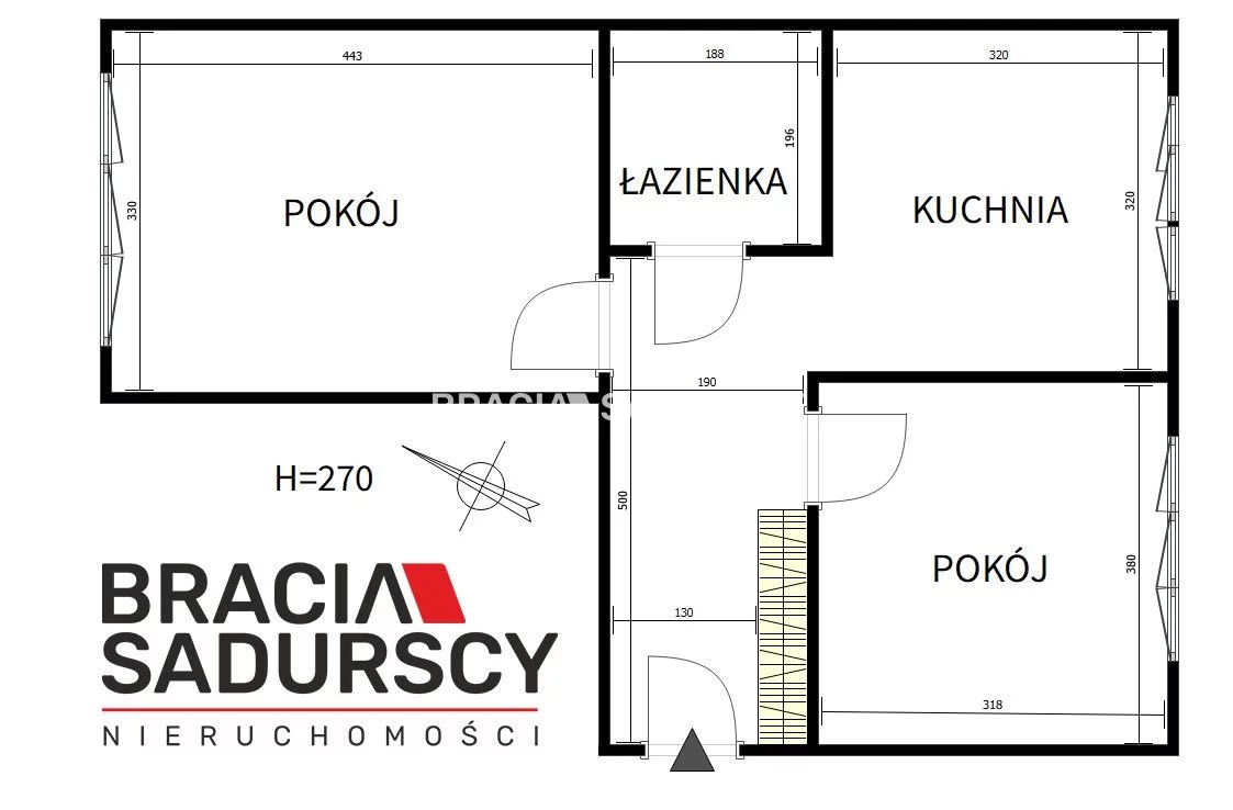 2 pokoje, mieszkanie 49,76 m², parter, oferta nr , BS4-MS-309247-2, Kraków, Mistrzejowice, Nowa Huta, Osiedle Słoneczne