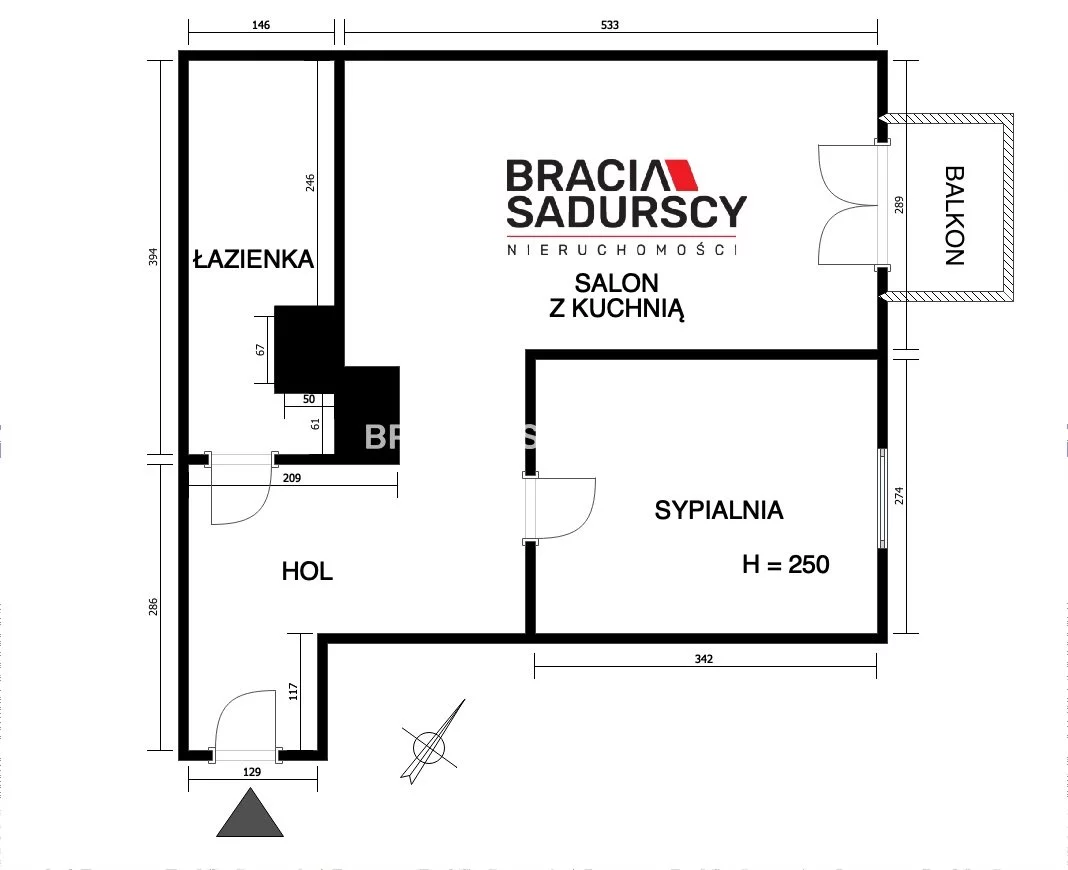 2 pokoje, apartament 39,67 m², piętro 1, oferta nr , BS1-MS-310636-2, Kraków, Podgórze, Zabłocie, Pana Tadeusza
