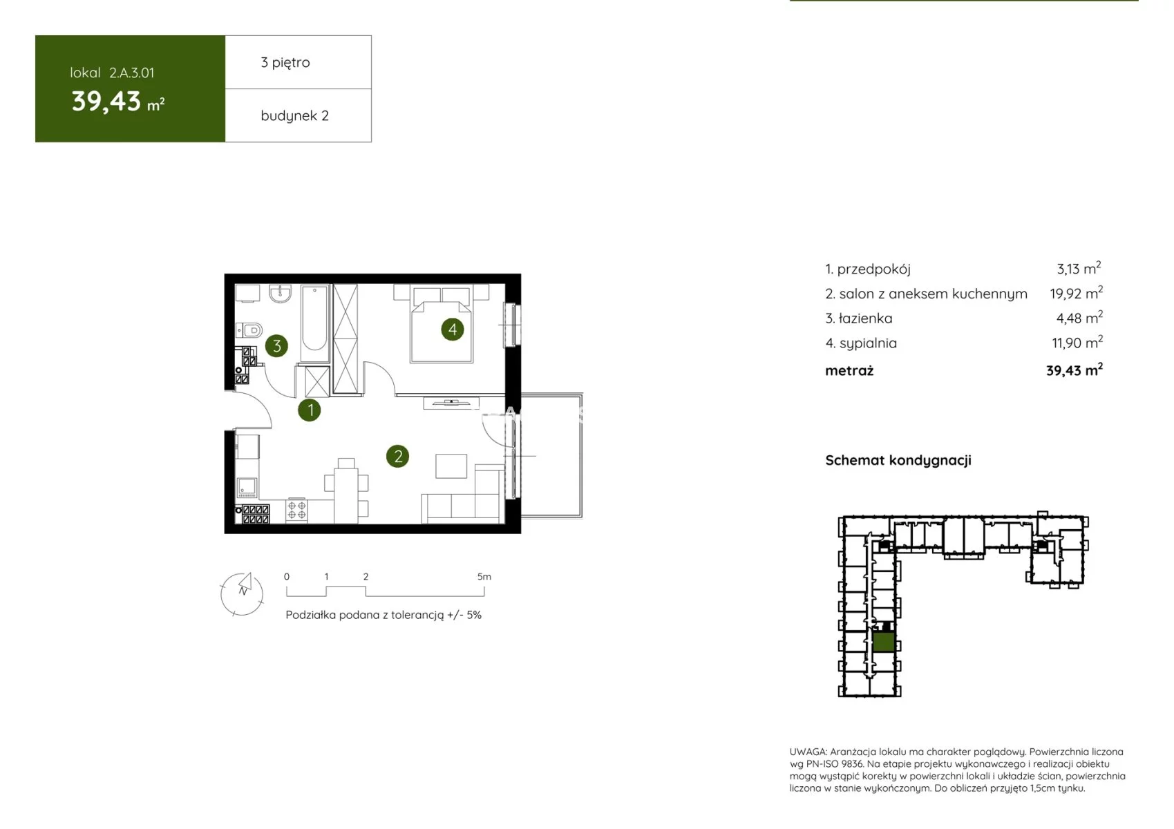 2 pokoje, mieszkanie 39,43 m², piętro 3, oferta nr , BS2-MS-304406-2, Kraków, Prądnik Biały, Pękowicka