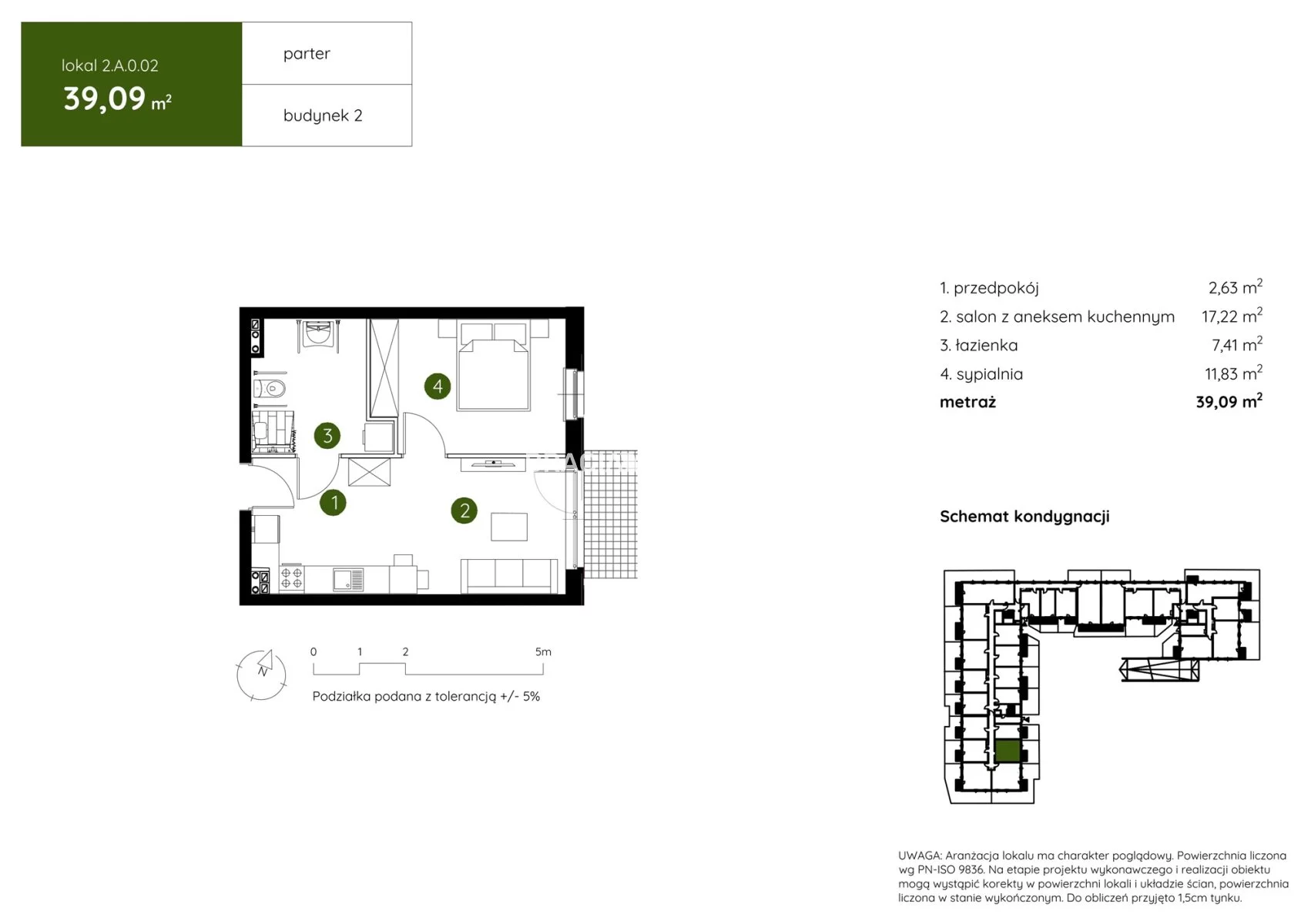 2 pokoje, mieszkanie 39,09 m², parter, oferta nr , BS2-MS-304194-4, Kraków, Prądnik Biały, Pękowicka