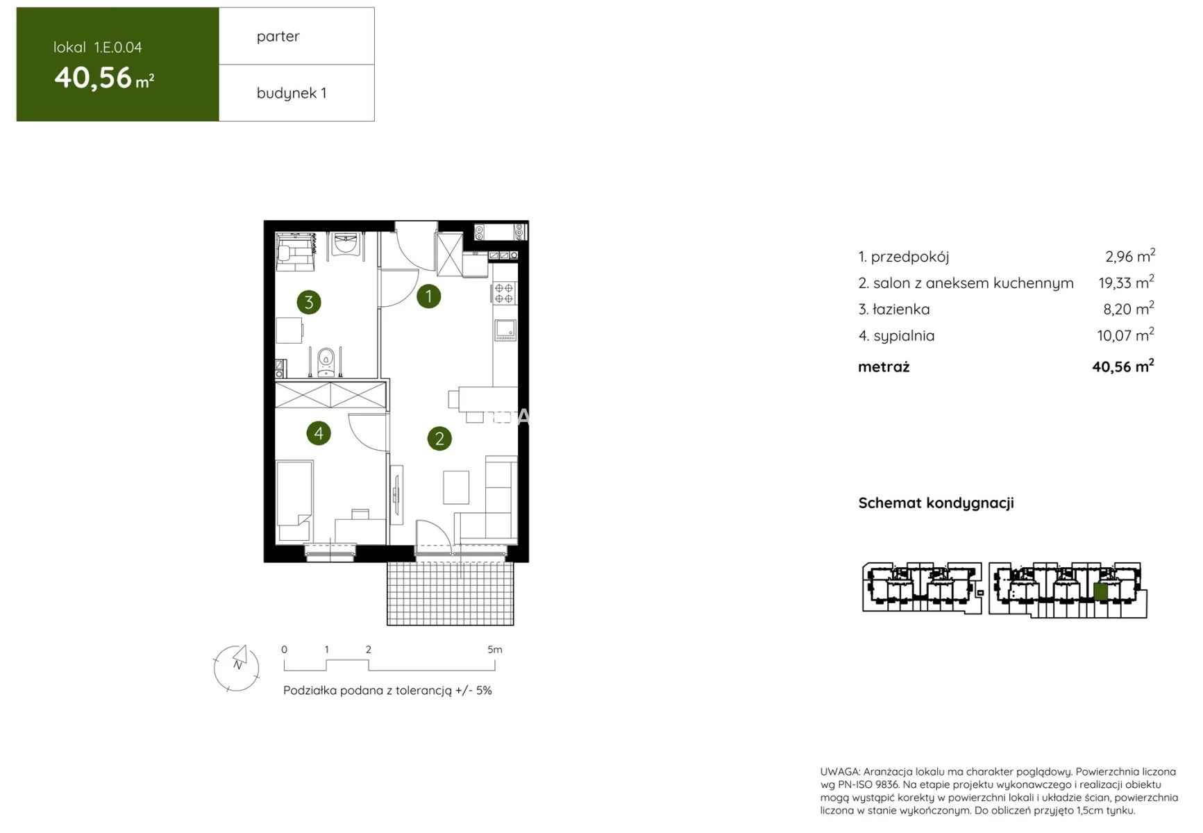 2 pokoje, mieszkanie 40,56 m², parter, oferta nr , BS2-MS-303955-4, Kraków, Prądnik Biały, Pękowicka